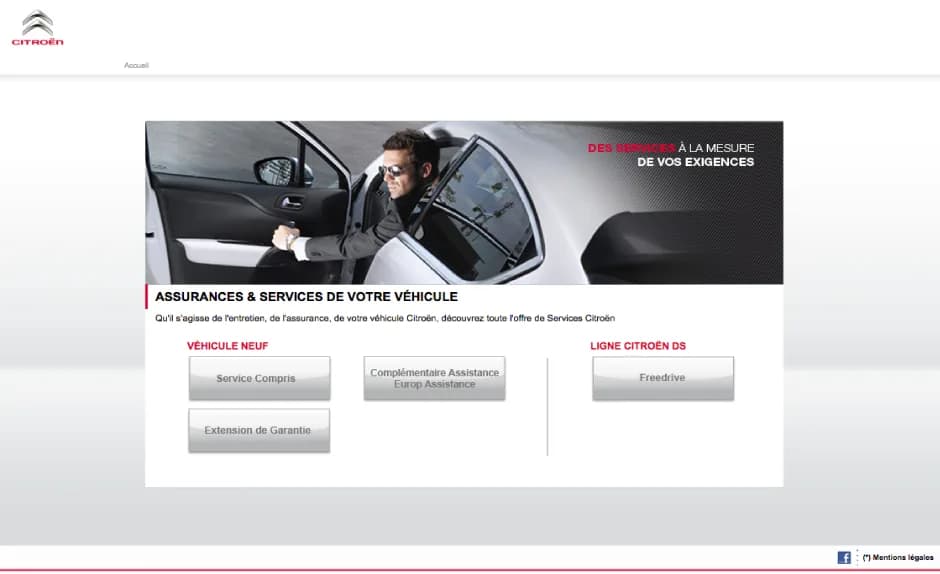 Interface de Service Financement VN & VO