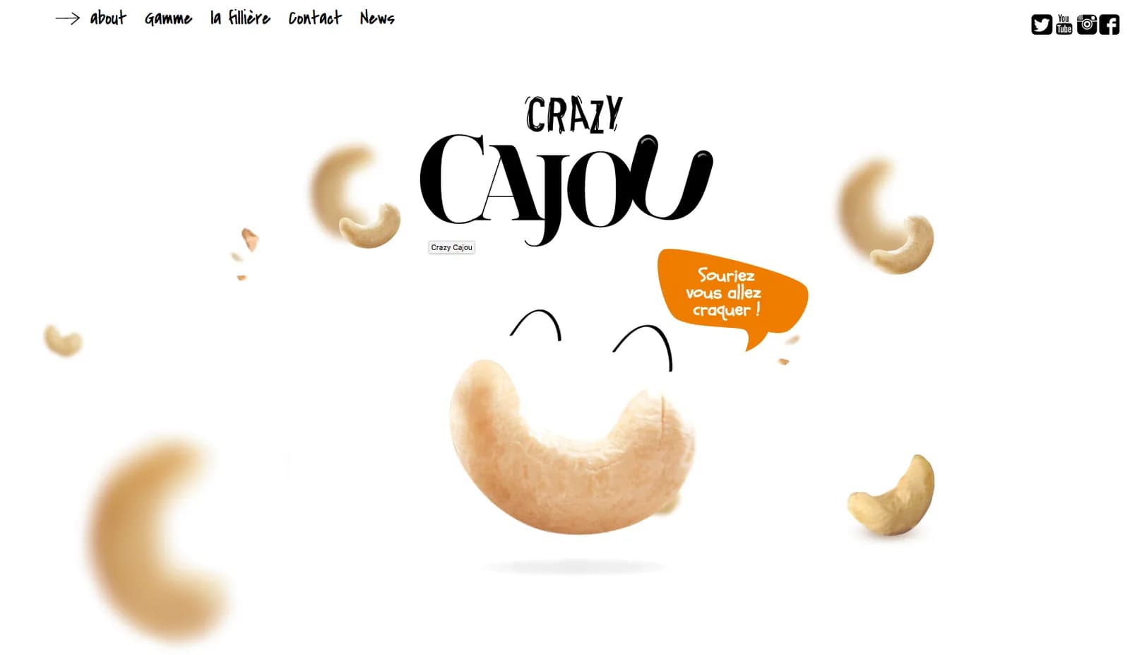 Interface de Crazy Cajou