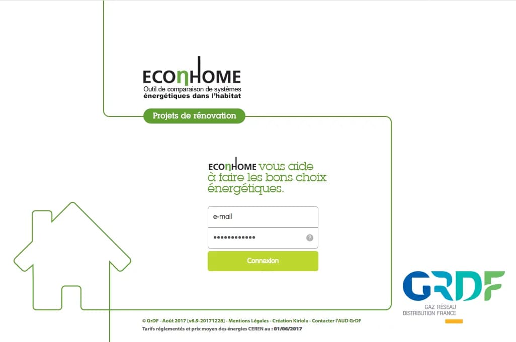 Interface de EconHome