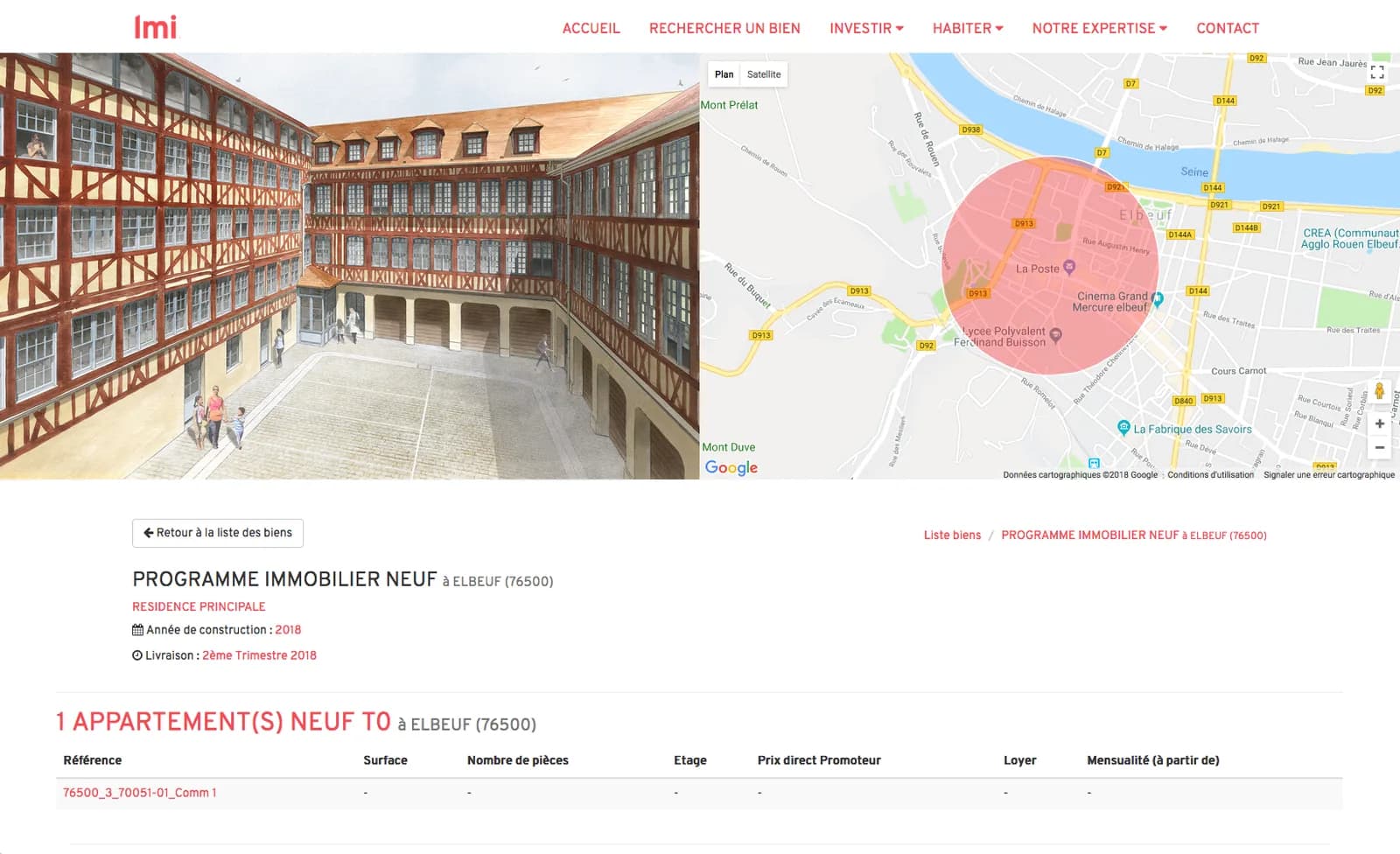 Interface de La Maison de l'Investisseur