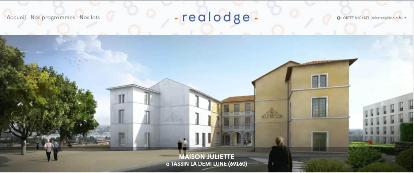 Interface de Realodge